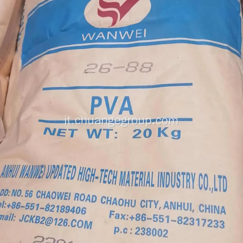 Alcol polivinile Wanwei PVA 2488 088-50 per mortai
